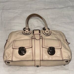 Marc Jacobs Y2K Cream Leather Purse Iconic Purse Tote